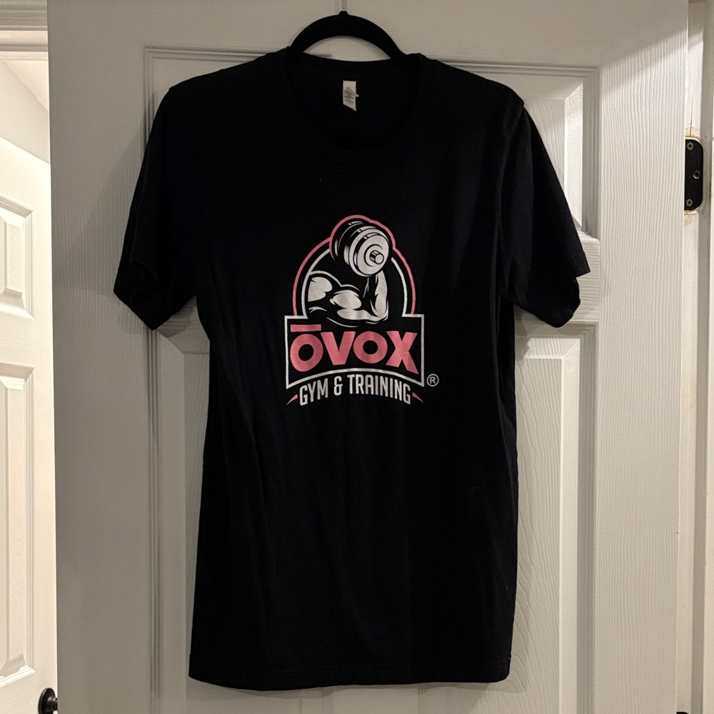OVOX BLACK AND PIBK T-SHIRT